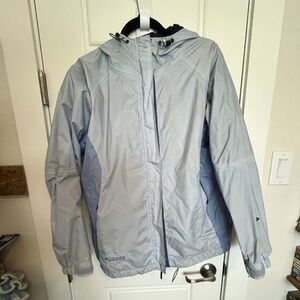 Columbia Omniwear Rain Jacket & Packable Rainwear Pans, Both in Women's Large